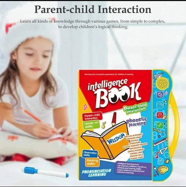 Intelligence Book for Kids , Touch buttons, voice speaking