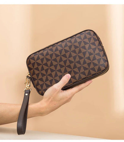 All-matching Printed Clutch Personalized Business Hand-held Bag Clip Wallet